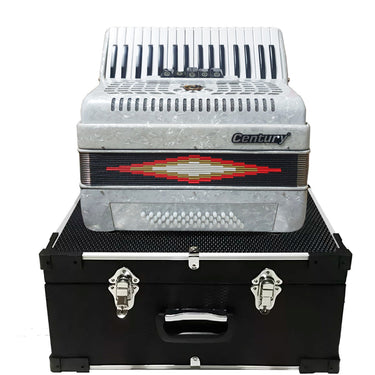 Acordeon Teclas Century Cnac041-i 3448 5 Registros Blanco